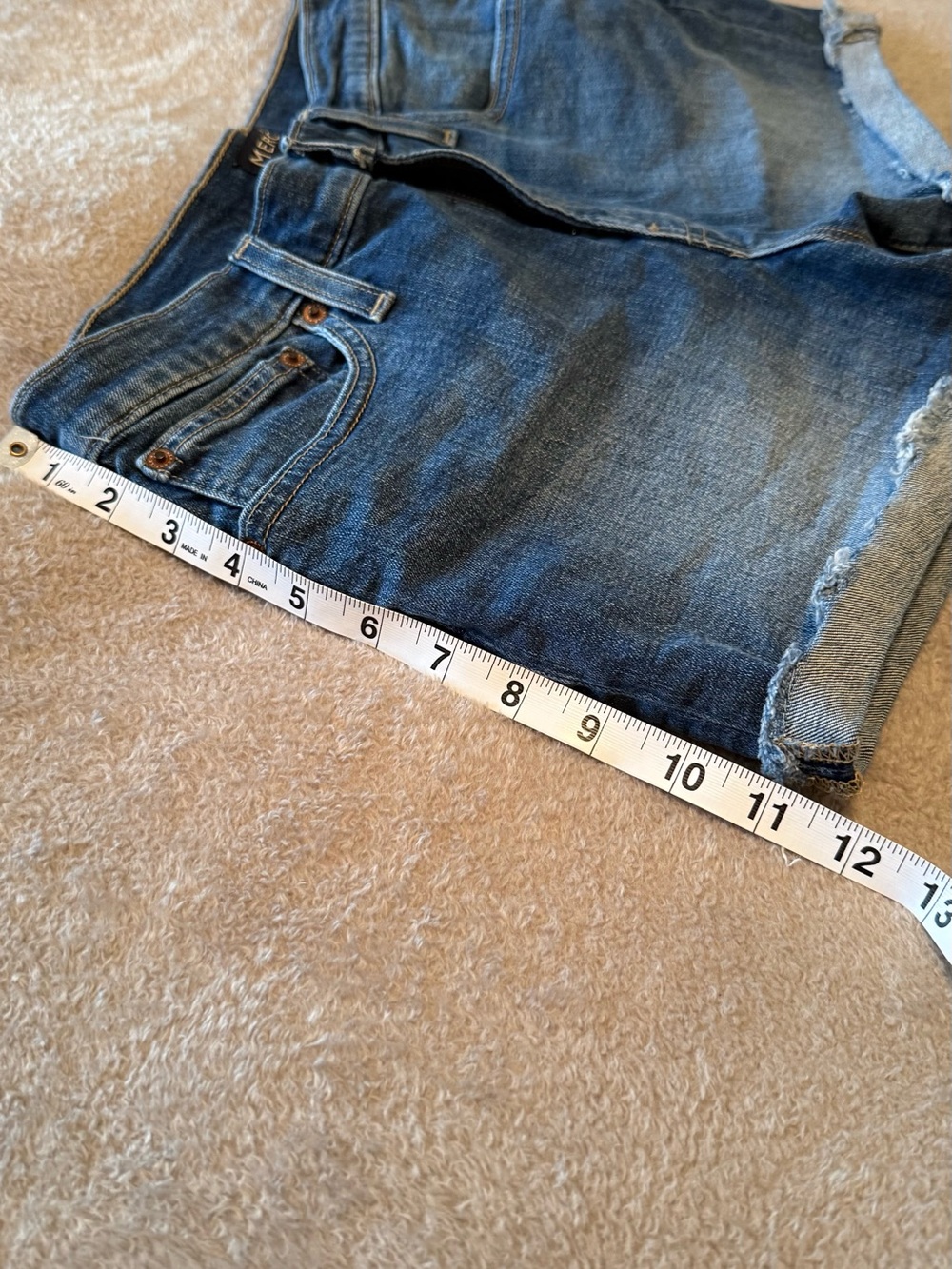 J.Crew Factory | Rolled-Hem Denim Shorts | Classic Jean Shorts - Picture 7 of 8